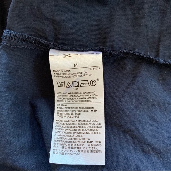 Banana Republic Boho Style Navy Blouse - Picture 6 of 6